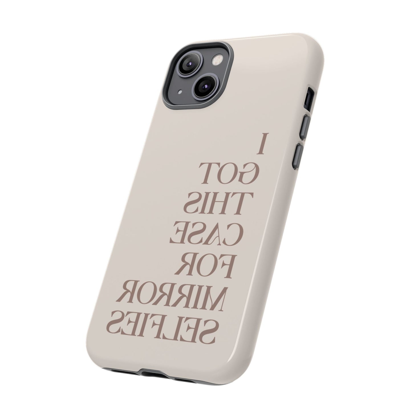 Selfie Queen iPhone Cover (Beige)