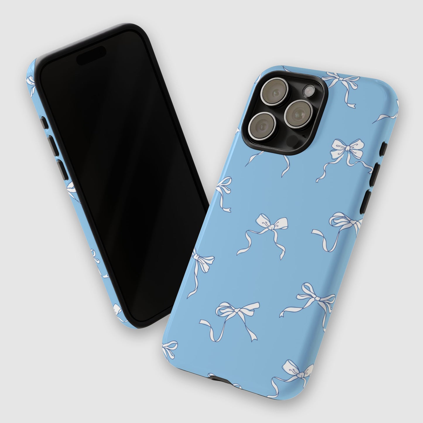 Coquette Bows iPhone Case (Blue)