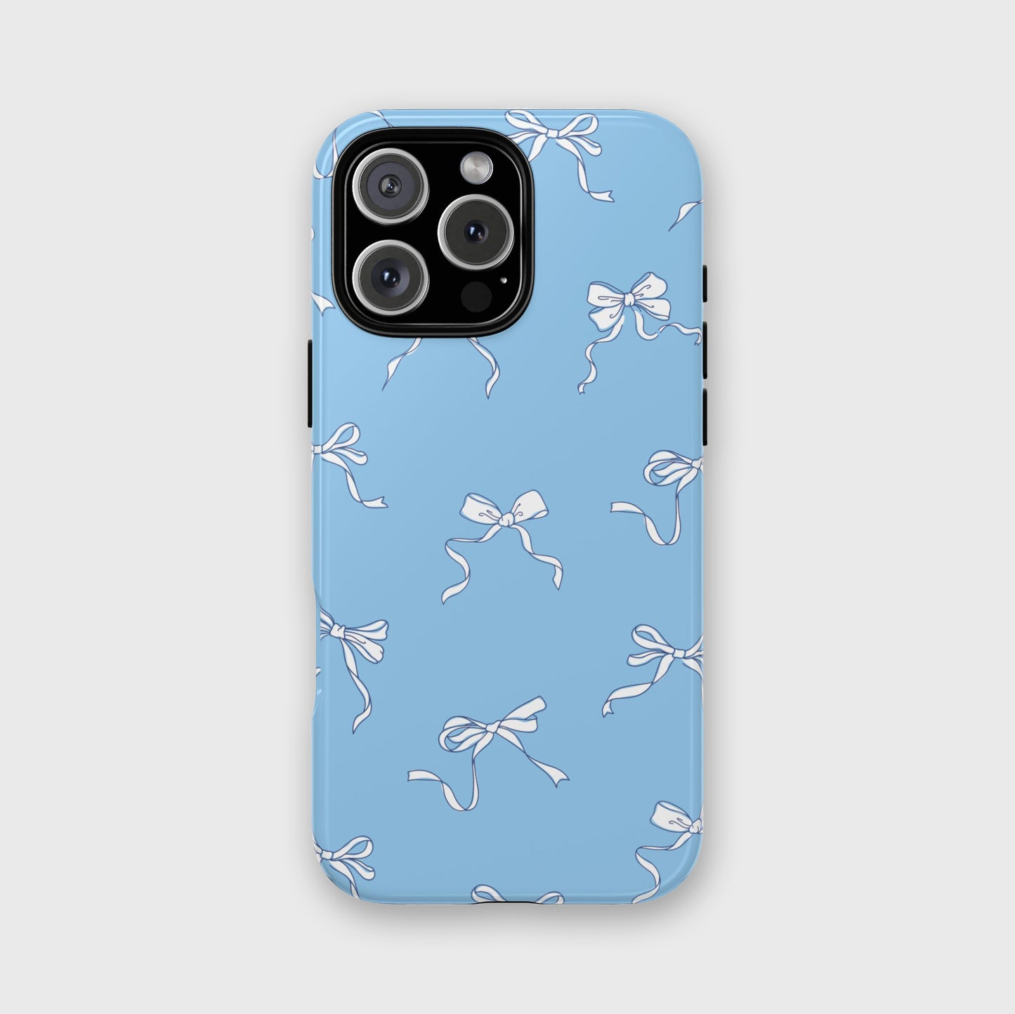 Coquette Bows iPhone Case (Blue)