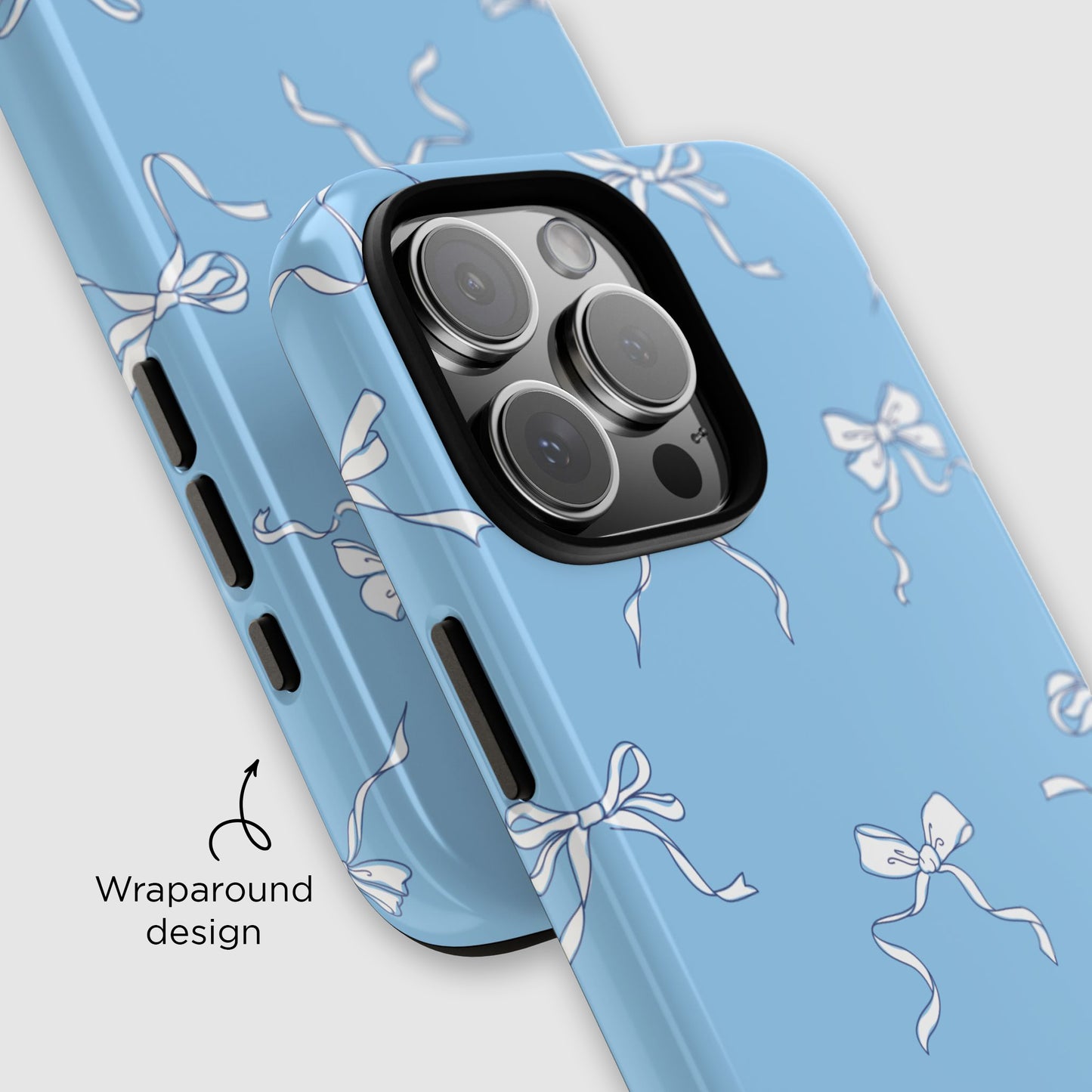 Coquette Bows iPhone Case (Blue)