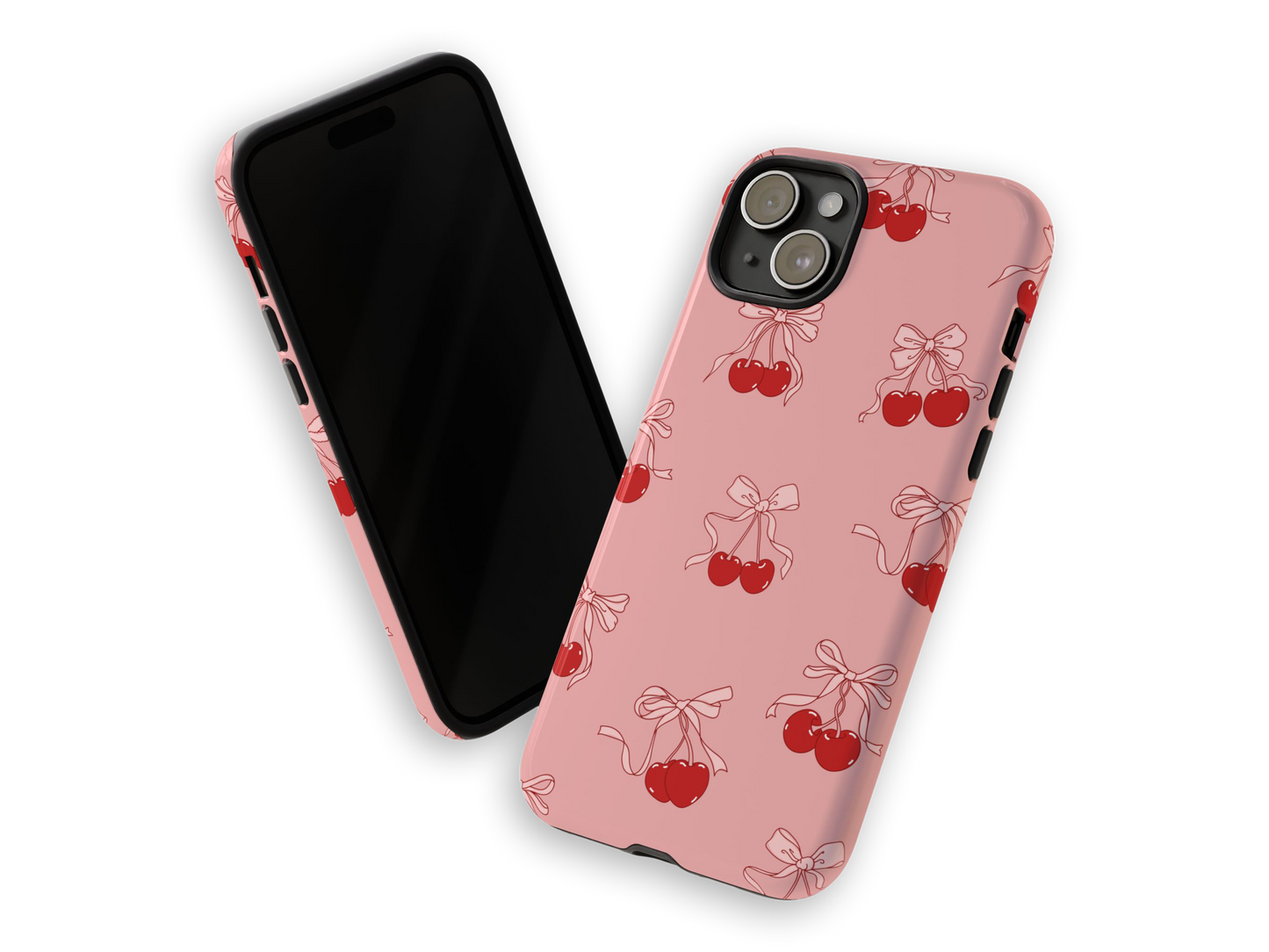 Cherries & Bows iPhone Case