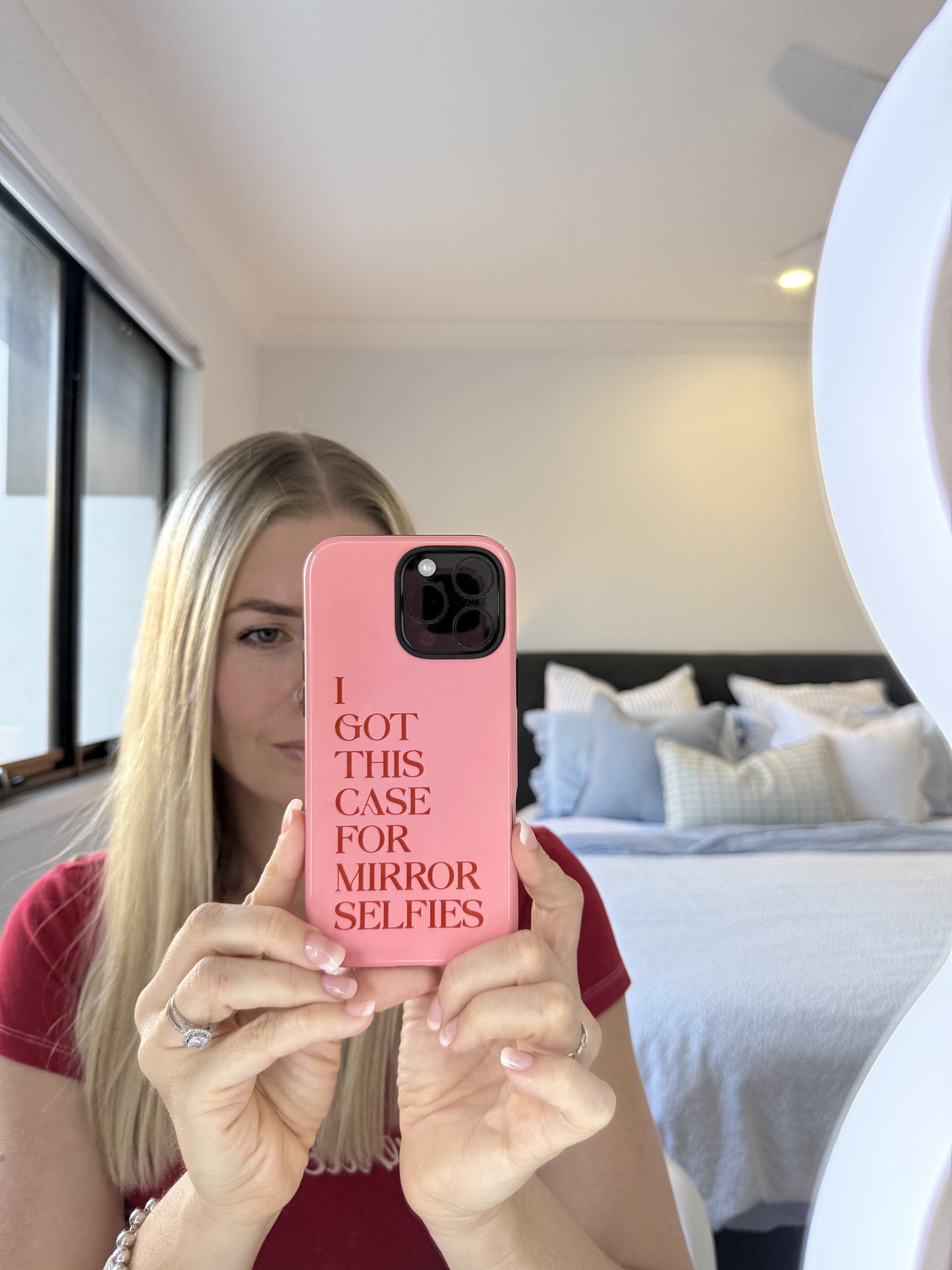 Selfie Queen iPhone Cover (Pink)