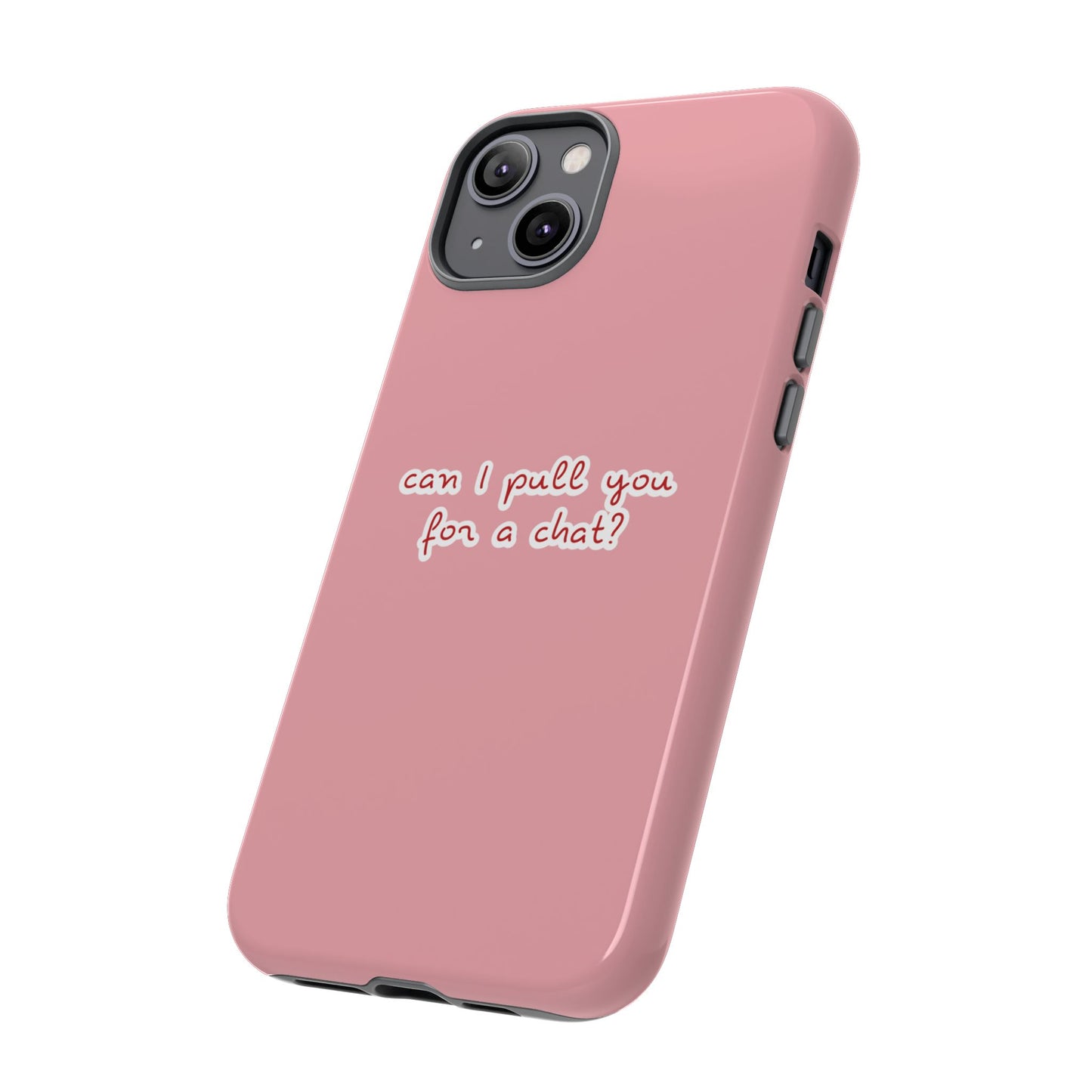 Can I Pull You For A Chat? (Pink) Love Island iPhone Case